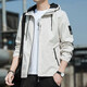 Tommy Kelly Light Luxury High-End осенняя куртка Men's 2025 Новая весна и осенняя тонкая молодая молодая жарка короткая K12131 Black 2xl: [Предлагается 150-165Jin [Jin равно 0,5 кг]]]
