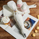 Magic Bean Shenghuo Sac à tuyauterie bouche bébé nourriture bébé biscuit beurre de gâteau de gâteau répété d'outils de cuisson à la maison Grand tissu en coton 4 capapules à biscuits moyens (ZY7027)