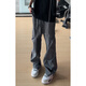 
Fumile cleanfit paratrooper work pants men's summer American trendy outdoor hiking pants retro loose casual trousers dark gray XL
