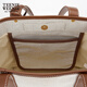 Teenie Weenie bearnova women's shoulder bag 2025 summer new fashion personality color block casual canvas bag brown FRE