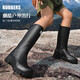 Frauen 2025 Neue hochrösten Regenstiefel wasserdichte und rutschfein