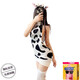 
Manyan Gift Condom Japanese Girl Cow Printed Sexy Underwear Short Skirt Medium-Length High Neck Backless Sweater Sexy Private Sweater [No Socks and No Hair Band] Average Size 80 to 125 Jin [Jin equals 0.5 kg]
