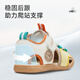Tylanis Chaussures pour enfants Sandales Baby Summer Nouvelles chaussures de devant Béranges et filles Bébé antidérapant Soft Sole Toddler chaussures clés chaussures blanc / jaune 20 longueur intérieure 13,5 Convient pour la longueur du pied 12,8 ~ 13,2