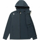 
DESCENTE solid color logo printed hooded zipper stretch long sleeve jacket jacket for men and women black 100