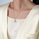 Dara Freshwater Pearl Necklace Young Pearl Pendant Single Pearl Practical Gift for Elders’ Birthdays for Girlfriends 14-15mm