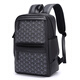 Slazenger versatile multi-pocket commuting classic retro full-print presbyterian soft leather travel bag backpack backpack pattern black