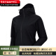 凯乐石（KAILAS）KAILAS 纯色运动户外登山防风防泼连帽软壳夹克外套 女 玄青黑 XS