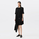 
JNBY [Same Model in Shopping Mall] 25 summer new dress A-shaped short-sleeved round neck 5P6G12350 001/This black M