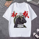 Naruto T-Shirt Amatras Naruto Sasuke Emoticon Pack lustiger Teenager halbärmeliger Sommer [Weiß kurzärmelig] Naruto 4 Einzelgröße Kinderkleidung 160 Empfohlene Höhe 148-15885