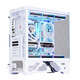 Wanjia Millennium AXT digital display version white gaming computer desktop case supports 360 water-cooled ATX motherboard digital display 270 sea view room