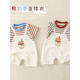 Balabala baby kurzärmelige kleidung sommer dünne baby junge sommer sommer mond neugeborene hauptmond krabbelanzug 6189 blau 66cm
