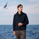 NAUTICA Men's 25 Autumn and Winter New Business Casual Mountaineering Wool Stand Collar Jacket Men JE5301 Navy Blue 4NV L