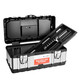 Thickened tool box household multi-functional hardware storage box stainless steel car storage box industrial grade portable box thickened stainless steel tool box 20 inches