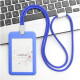 JPHZNB Fashion Round Rope Lanyard Tarjeta de empleados Tarjeta de autobús Tarjeta de trabajo Tarjeta de trabajo Tarjeta de campus Bus C5 C5 White Horizontal Versión + 9734 Blue Round Rope