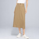 NY-RCE2025 Primavera y verano Nuevo estilo Tinsel Tinsel Traje Skirt Clause de falda de un solo paso Slit, falda de longitud media, negra (falda 65360) s