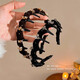 Temperament rhinestone velvet webbing tooth headband women's hair pressing face wash headband high skull top broken hair finishing artifact hair accessory black headband