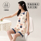 Xiandele pijama integrado con almohadilla de pecho para mujeres en verano chaleco delgado de algodón puro para el verano para niñas traje de ropa para el hogar sin mangas con almohadilla de cofre para mujeres-y9859 M mujeres_gestimentadas 80-100Jin [Jin equivale a 0.5 kg]
