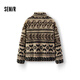 Semir jacket women's winter imitation lamb wool polar fleece stand collar loose pattern 2025 retro jacket 109725108011