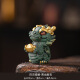 固智索招财四灵神兽国潮彩金瑞兽青龙献宝玄学镇纸蛇年新年礼物桌面装饰 四灵福兽【彩金-青龙白虎朱雀玄武】四个一套+礼品盒