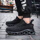 Chaussures de protection du travail pour hommes respirants à la semelle douce légère légers décontractée de la tête de la tête de la tête de la tête de la tête de la tête 844 ... '43 844 Black Flying Weaving Anti-Smashing Anti-Puncture