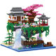 LEGO Girl Building Blocks Taohuatan Micro-körnig mit hoher Difficultion Großer Versammlungsspielzeug-Geburtstagsgeschenke Super-Langgrün-Wand [15932] Geschenk: Licht + Hammer + Lifter + Pinzetten