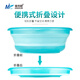 Jiadiani full magnetic bait tray strong magnetic universal bait basin folding silicone competitive bait basin non-stick bait basin blue medium size
