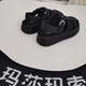 玛莎玛索 MSMS2025夏季新款凉鞋女夏季新款包头罗马鞋9767-9 黑色 35