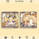 Lanxuanwu Robin brach mit Eisenstern Eisen Sonntag peripherer Mirror Süßes Schüler Make-up-Geschenk Schlafsaal Doppelseitiger Mini Mirror Serie-L14381 Square Mirror
