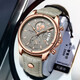 Yushangrong (YUSHANGRONG) Navigation Series Men's Watch Navigator 2023 New Men's Watch Water Calendar Trendy Light Luxury Watch 9898 Shell Blue Belt No Timer