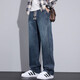 Le nouveau jean de style d'Uniqlo pour le pantalon masculin américain pour les hommes américains pour le style mince d'été. Hailong Home's 9583 Blue + 9856 Blue M