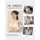 嫦香诗无痕内衣女士夏季薄款大胸显小胸聚拢收副乳防下垂全罩杯文 香槟-13558-单件[舒适轻薄0.8CM] M [75/A/B/C]