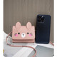 LUXWTB Fashion Simple Folding One-Shoulder Crossbody Bag Children's Student Women's Mini Handbag Pink