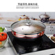 Qinkai stainless steel hot pot pot, extra thick double bottom non-stick pot, gas induction cooker, open flame special household bakelite handle 1 inch 32cm double bottom non-stick hot pot