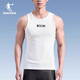 Jordan Sports Vest Men's 2025 Summer New Mesh Breathable Quick-Drying Cycling Sleeveless Top Men's Running Fitness T-Shirt Jordan White M/170