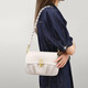 CALVIAKRIM International Light Luxury Brand 2025 New versatile cloud bag underarm trendy fashion genuine leather high-end shoulder bag for women apricot coffee color