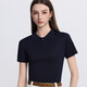 POLO shirt Jingxi self-operated counter quality men's and women's summer casual versatile short-sleeved T-shirts navy blue 4XL