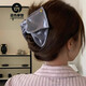 Acrylic fabric satin triangular hair clip hair clip new back of the head shark clip niche design hair accessories for women - black
