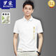 ROMON men's brand shirt summer short-sleeved middle-aged daddy's lapel t-shirt top black polo shirt 2025 new style R795 black short-sleeved POLO M [Suggest weight 90-115 Jin [Jin equals 0.5 kg]]