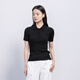 Northern Deer French Gentle Diamond White Tensile Triacetate Cashmere Temperature Lapel Pit Knitted Short Sleeve 6995 Black 2XL (125-140Jin [Jin equals 0.5 kg])