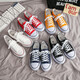 Vancl Offizielle Website Fang Ship Store Flag 2025 Neue Spring Canvas-Schuhe für Männer Jugend Trendy Student Shoes DC-6621 Weiß und Schwarz 39 Herrenstil