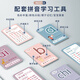 Первый класс Pinyin Learning Artifact Машина китайская орфографическая карта с начальным гласным финальным гласным настенным диаграммой Алфавит Дети [Большой размер 3 в 1 эффективное обучение] Pinyin + English +