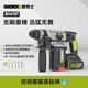 威克士（WORX）威克士20V锂电无刷电锤WU388充电式大功率工业级多功能冲击钻电镐 WU3884.0双电+快充