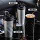HOOMEY thermos cup ceramic covered liner coffee cup boys and girls high-looking straw water cup 2025 new cold cup
