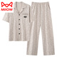 
Catman (MiiOW) can be used for men's summer thin cotton short-sleeved trousers thin summer can be used for home clothing suit F-9859 L