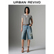 UR2025 Summer NUEVO MUJERES RETRO LANA RETRADA Jeans recortados UWJ850038 Azul 27