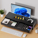Zhuobo monitor elevated computer stand computer desktop storage rack with drawer storage rack CJ08 black metal 60cm