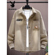 
Playboy (PLAYBOY) denim jacket spring and autumn new style junior high school boy teenagers men's handsome college jacket shirt top 9207 black (hat removable) M (90-105Jin [Jin equals about 0.5 kg])