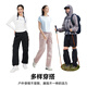Pantalones de trabajo de tuoluzer pantalones desmontables para mujeres pantalones delgados de cinco puntos pantalones solar pantalones pantalones pantalones negros l