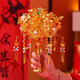 Bouquet de neige Golden Handd Flower fini produit DIY MATÉRIEL SAG DIANCUI ENGAGEMENT MARIAGE MARIAGE CADEAU pour la mariée et le cadeau de la mariée Diancui coloré - Produit fini + boîte cadeau + sac cadeau + carte de voeux