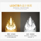 FSL Foshan Lighting LED energy-saving light bulb tip bulb E14 small screw mouth 6.5w yellow light silver 5 pieces